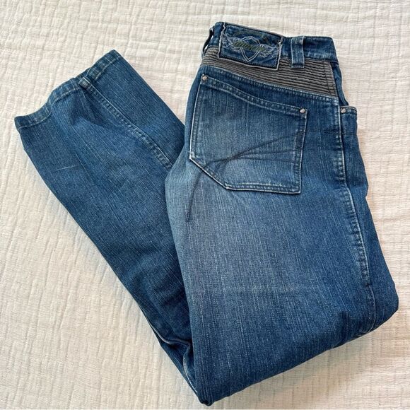 Joe Rocket Accelerator Aramid Reinforced Mens Denim Blue Jeans Motorcycle Pants - Picture 1 of 9